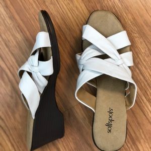 Softspots White Strappy Sandal